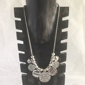 Erica LYONS SILVER TONE NECKLACE